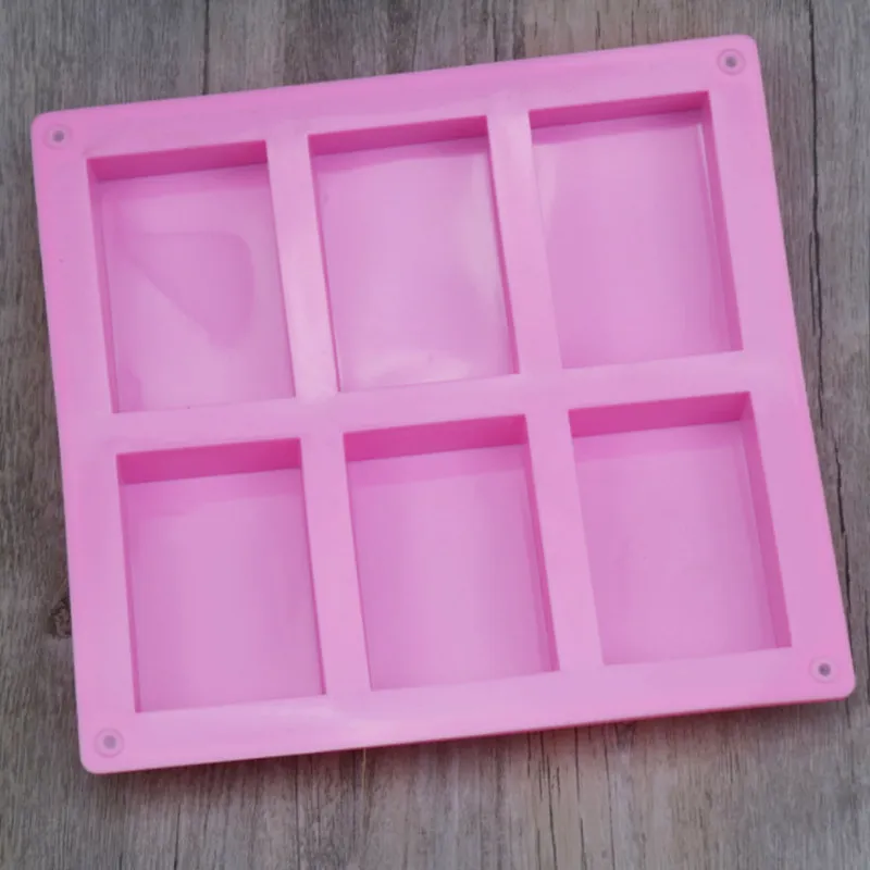 Кухонный инструмент 6 прямоугольных форм шоколадная силиконовая форма для мыла