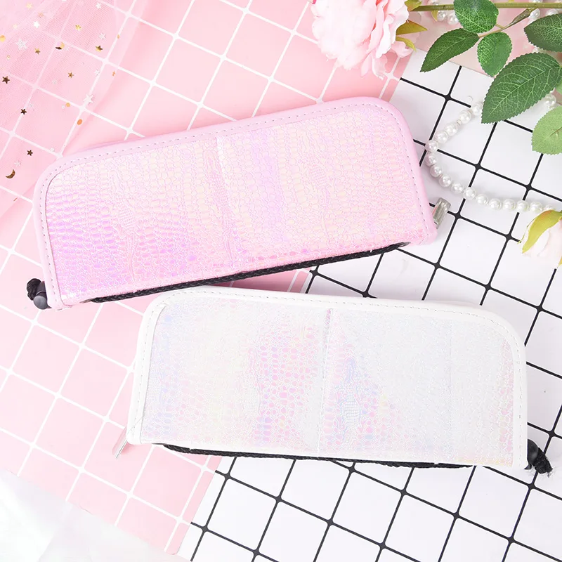 Русалка рыбья чешуя держатель кисточки для ногтей кошелек хранения