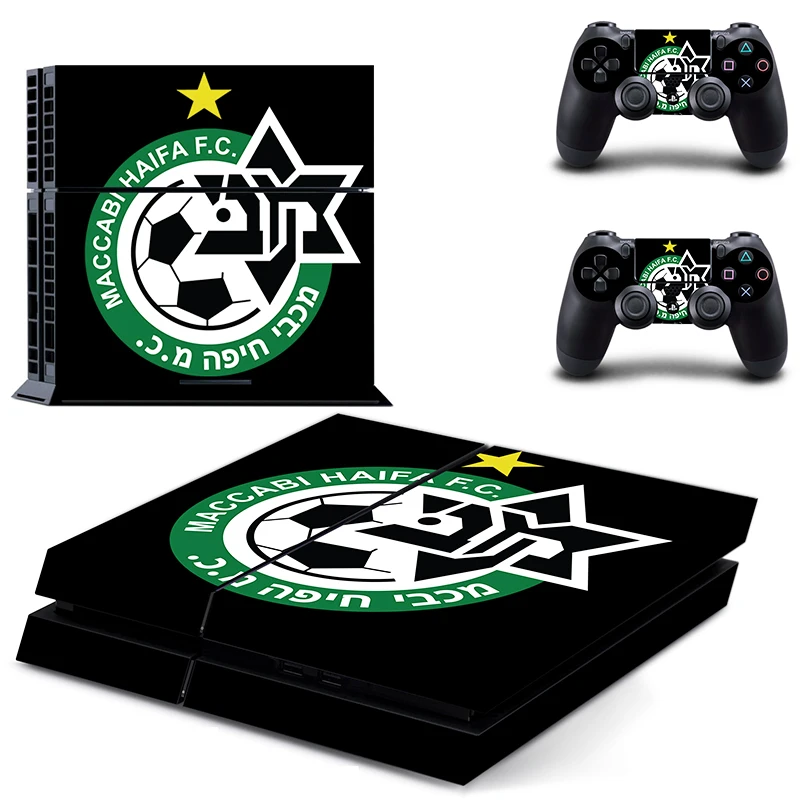 Наклейка на кожу Маккаби Haifa FC PS4 Виниловая наклейка для консоли Playstation 4 и 2