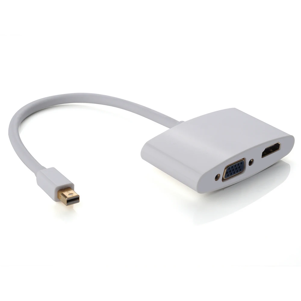 Позолоченные мини-порт дисплея мини-дп в жк-hdmi VGA адаптер кабель для imac Mac книга