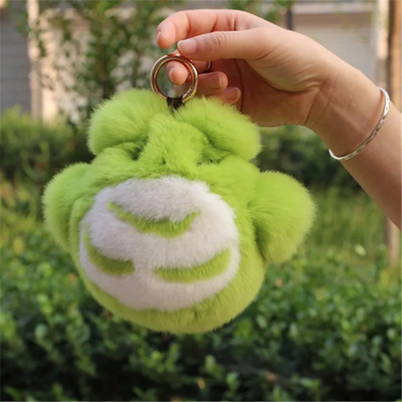 2018 Новая высококачественная кожаная кукла брелок для ключей из кроличьей шерсти