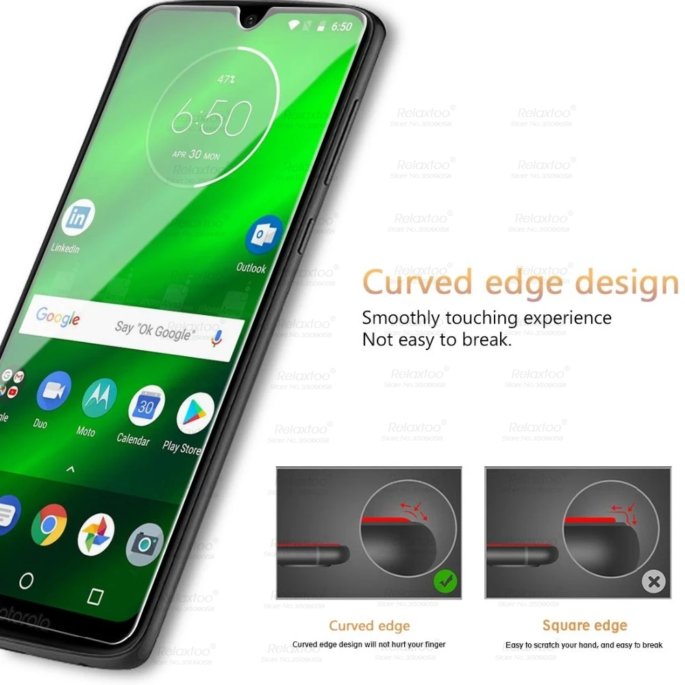 9D закаленное стекло для Motorola Moto G7 power G6 Play E5 E4 Plus Защита экрана для Moto P30 Note One защитная пленка 9H