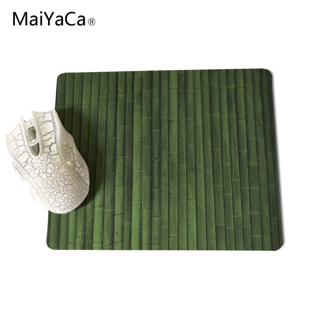 MaiYaCa Зеленые Бамбуковые лучшие игровые коврики для мыши резиновый коврик 18*22 см и