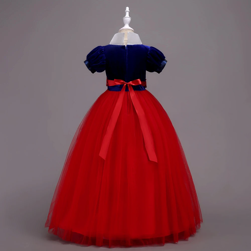 Yellow Blue and Red Sequined Belted Long Big Girls Dresses 7-16 Special Occasion Fashions Ball Gown Outfits for Juniors | Детская одежда