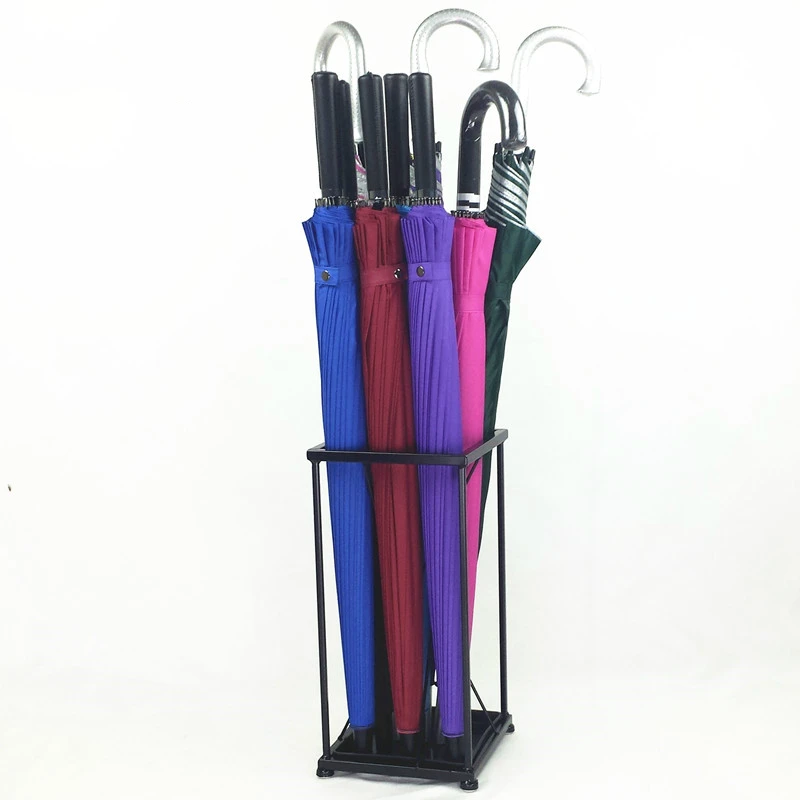 Металлическая стойка для зонта дома в отеле холле с полкой зонтиком простая