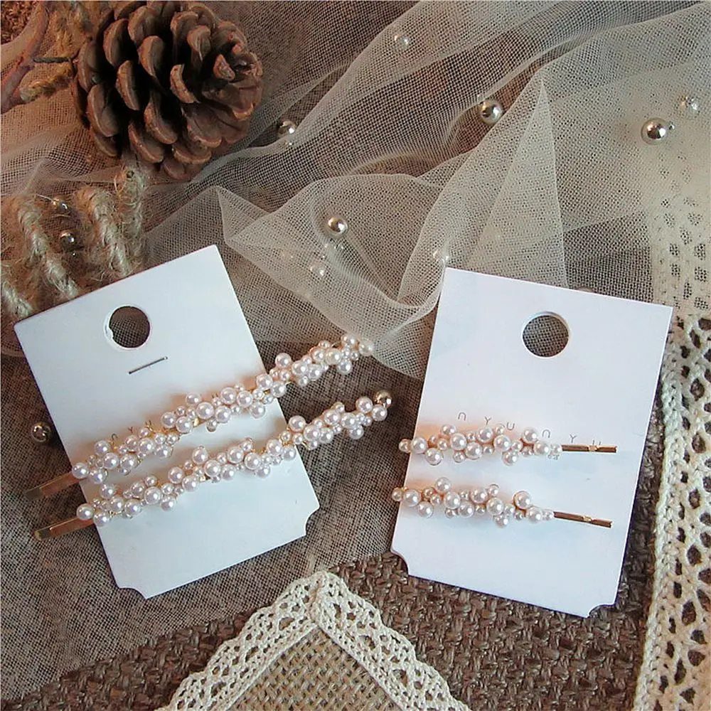 

1 Pc Korea Fashion Women Pearl Hair Clip Simple Flower Hairpin Girls Metal Geometric Hair Styling Accessories For Girls Gifts