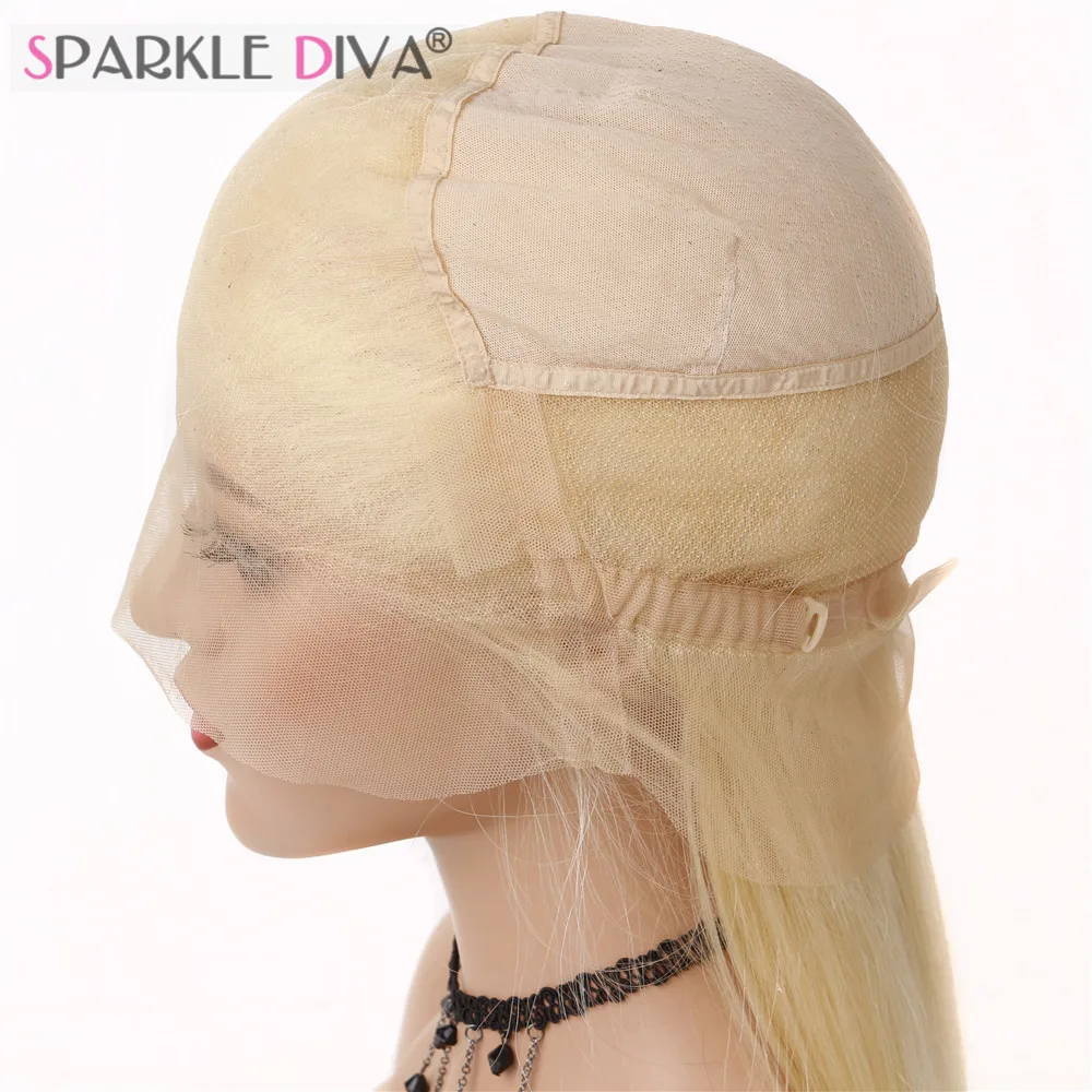 Бразильский парик Sparkle Diva #613 блонд 100% Remy из человеческих волос плотность 130%
