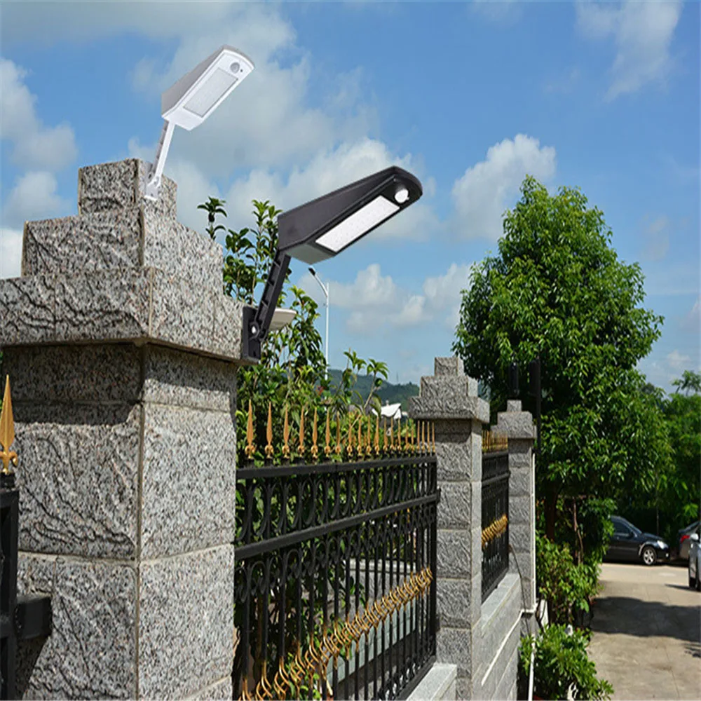 Солнечный свет 48 led 900LM сад настенный светильник PIR Сенсор Motion 4 режима аварийного