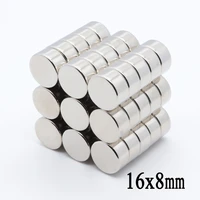 50pcs 16x8 mm ndfeb n35 round craft neodymium magnets super strong 16mm8mm powerful rare earth magnet