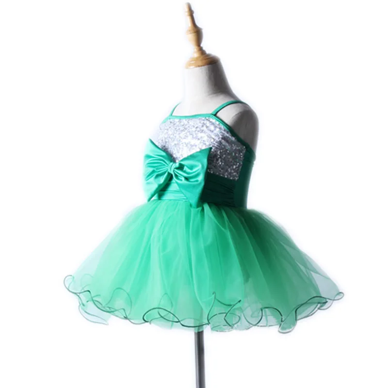 Новые Детские Балетные платья для девочек зеленого цвета хлопковая одежда