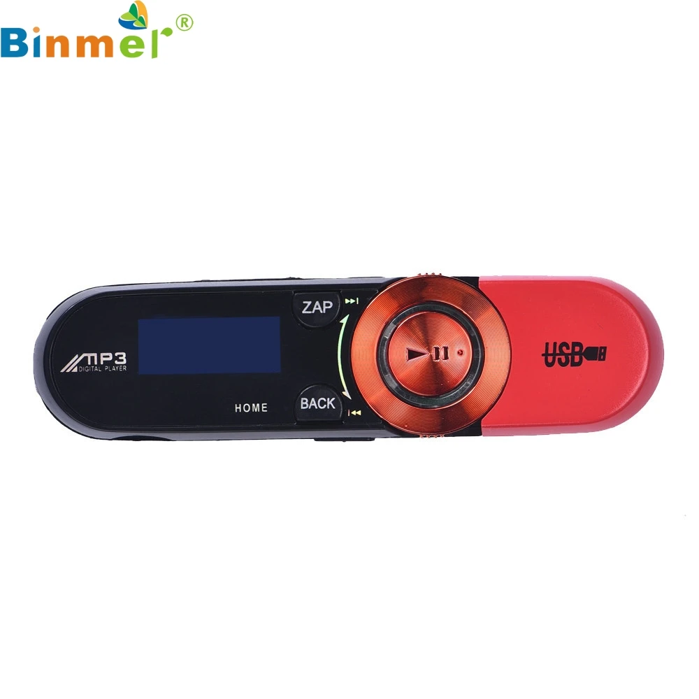 Binmer A18 USB lcd экран 16Гб поддержка флэш TF плеер MP3 музыка fm радио|player mp3|mp3 musictf player |