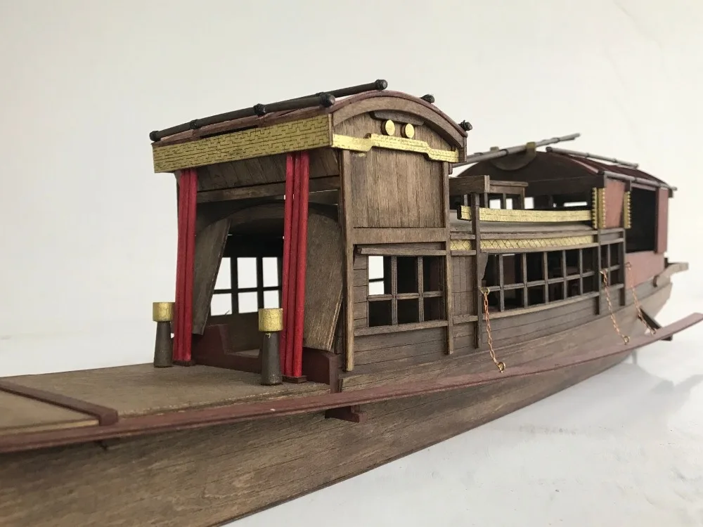 1/32 Jiaxing Южное озеро красная лодка деревянная модель наборы