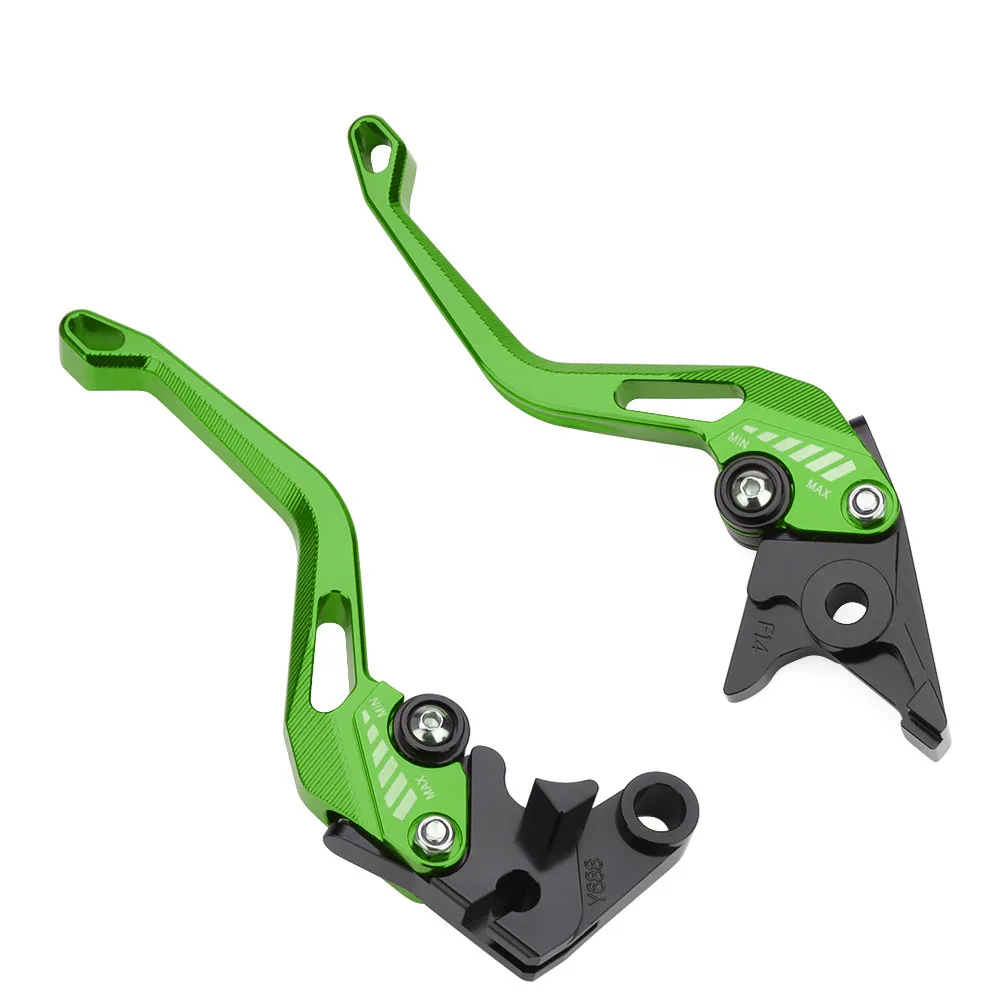 Green Brake Levers Мотоцикл 5D ручки тормоза и сцепления, обработанные на станке с ЧПУ для Triumph 675 STREET TRIPLE 2008- DAYTONA 955i 600 650 TIGER 800/XC TIGER 1050/Sport - Цвет: Green Brake Levers
