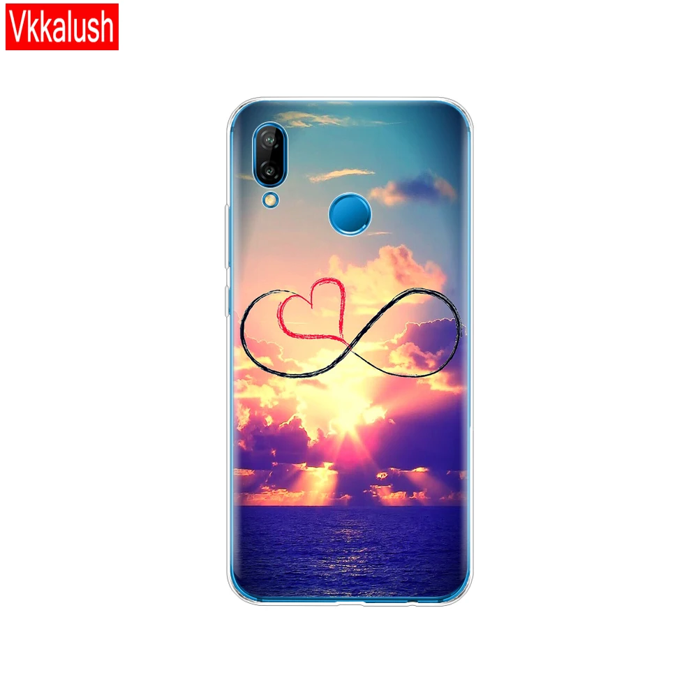 80022 Силиконовый чехол для 5,8" huawei P20 Lite huawei P20 Pro, чехол для huawei P 20, Защитная прозрачная задняя крышка для телефона - Цвет: 80022