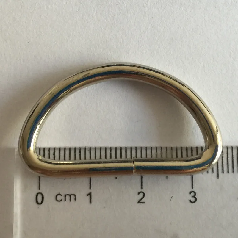 (1 шт./лот) 30мм металлическая пряжка в форме буквы D. Металлическое кольцо пряжки D. Полукруглая кнопка. Крепление для сумок и рюкзаков для альпинизма.