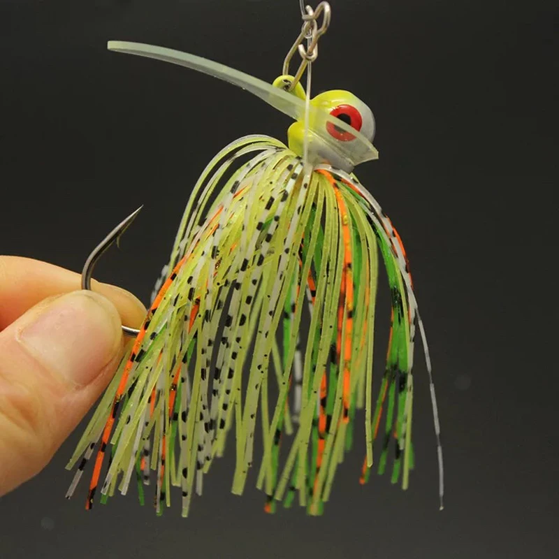 1 шт., 14 г, 19 г, искусственная приманка PESCA, свинцовая юбка, резиновые рыболовные Джиги, силиконовые приманки для бороды, плавающие крючки на окуня, приманки, мягкая водная трава