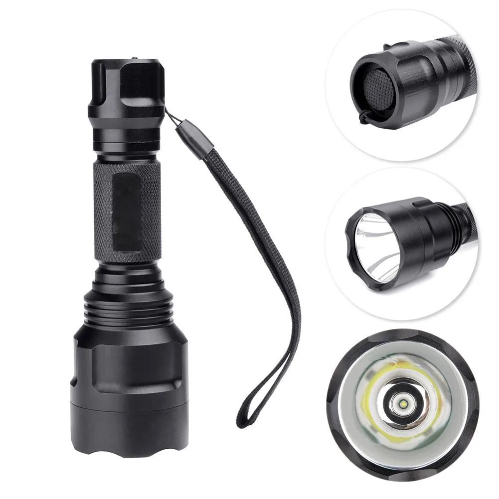 Высококачественный супер яркий 2200LM Q5 LED C8 портативный фонарик 18650 перезаряжаемый
