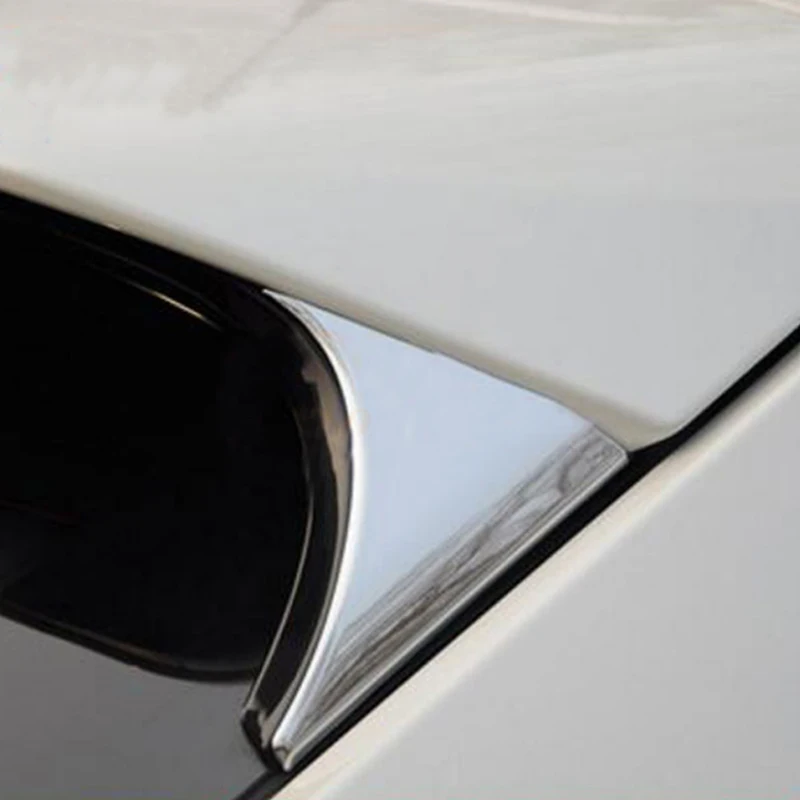 2Pcs/Set ABS Chrome Rear Tail Window Windshield Side Triangle Trim Sticker Fit For Nissan Qashqai 2014 2015 2016 Accessories | Автомобили