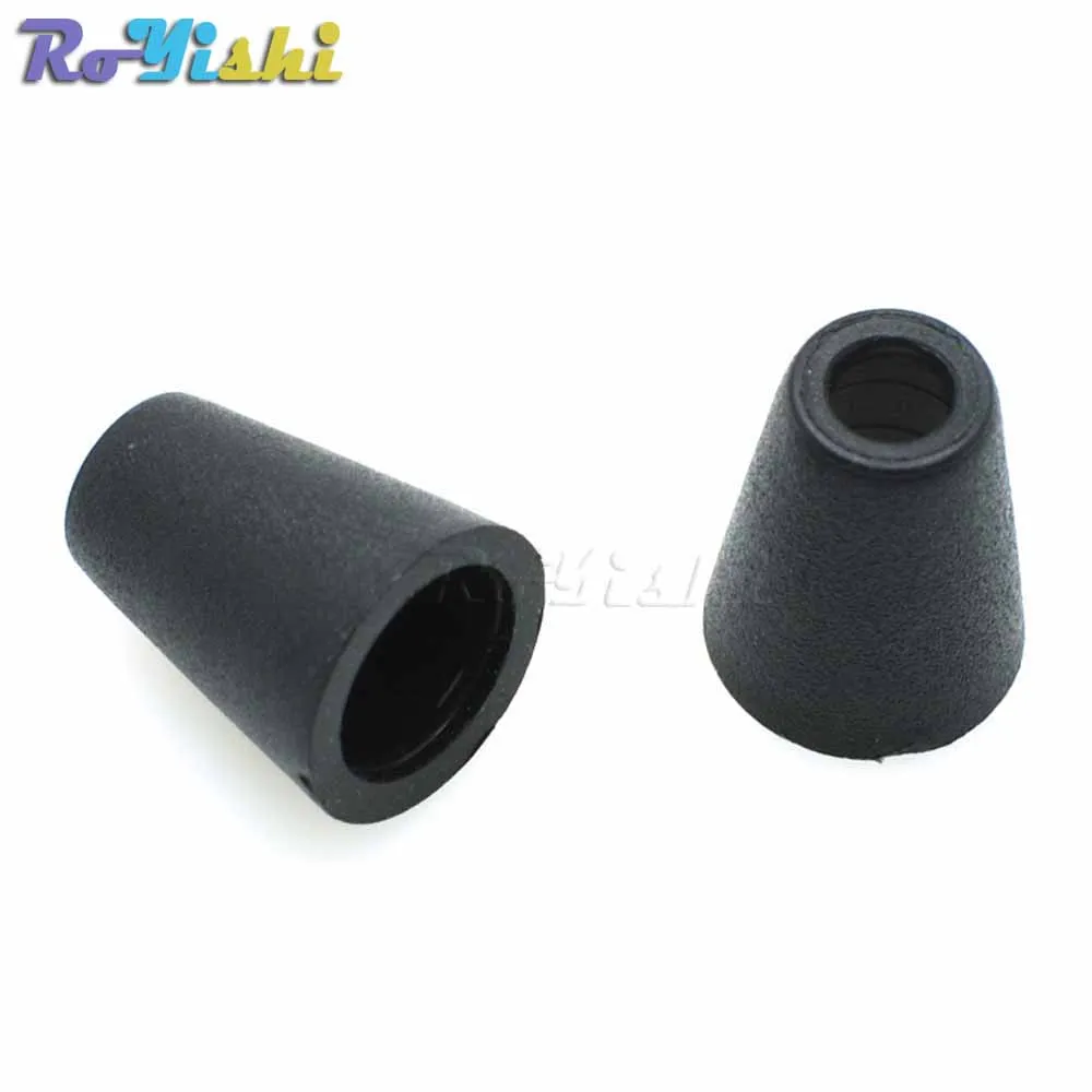 100 штук упак. колокольчик стопор шнур концы Блокировка Пластиковый черный