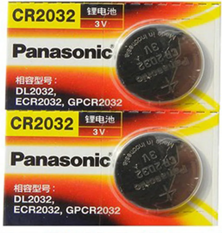 2 х Оригинальный Новый аккумулятор для PANASONIC cr2032 3 в кнопочные элементы монетные