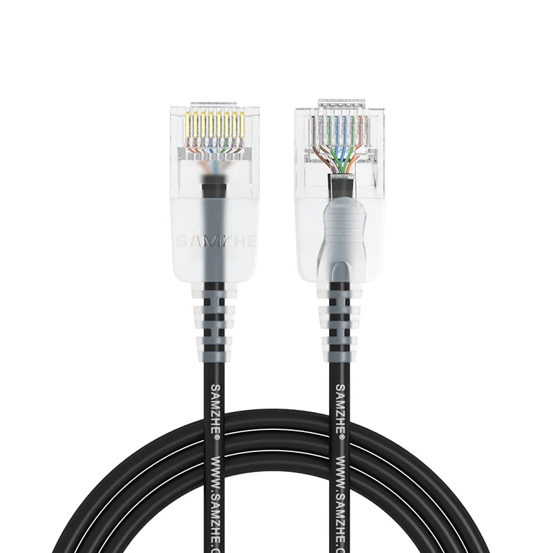 SAMZHE Cat6A ультрадисперсных патч кабель Ethernet тонкий RJ45 компьютера XBox сетевые кабели
