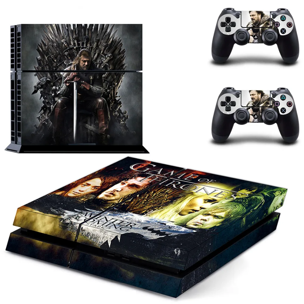 Игра престолов скоро зима PS4 Кожа Наклейка для sony playstation 4 консоль и 2 контроллера PS4 Кожа Наклейка Винил