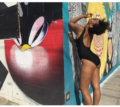 

DROP IT Like It's HOT Swimwear One Piece Sexy High Cut Bodysuit Bathing suits Jumpsuit Girl Swimsuit Monokinis Customzie