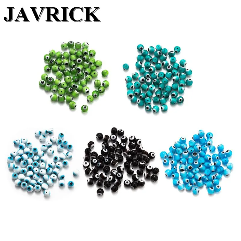 Турецкие ГОЛУБЫЕ злые глаза шарик Бусины бусины Браслеты Ожерелье Изготовление