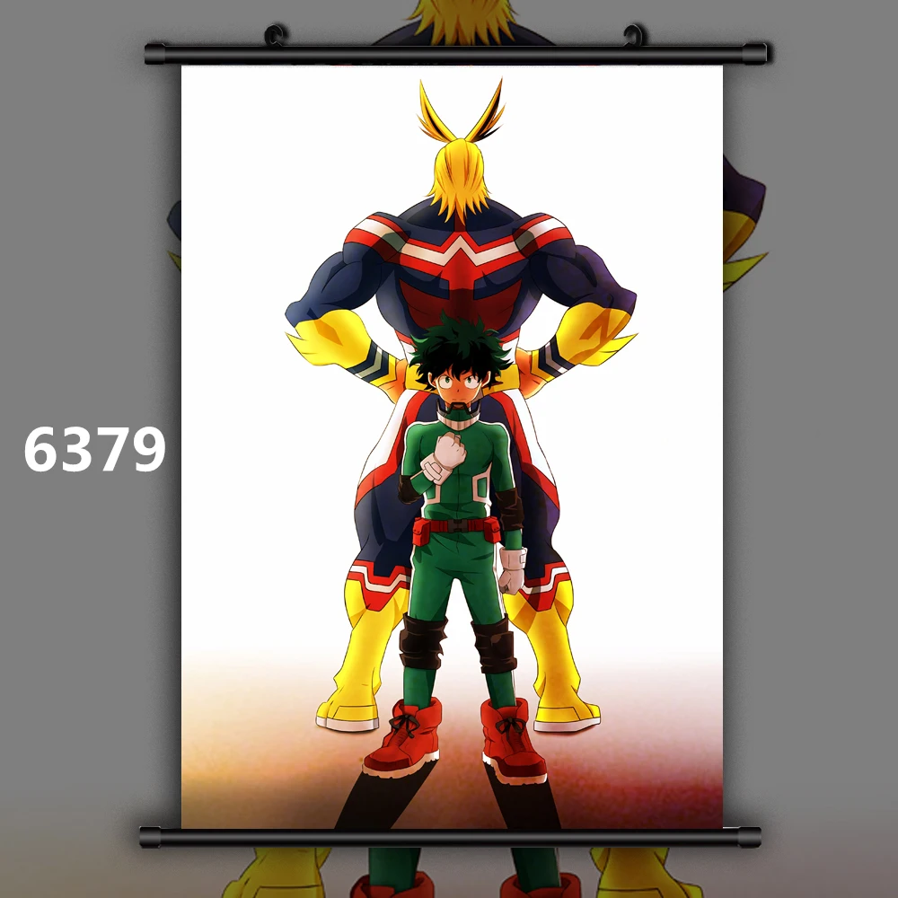 6379 Boku no My Hero Academy ластик голова все могли бы подарить микрофон Аниме Манга настенный плакат прокрутки G - Цвет: 6379