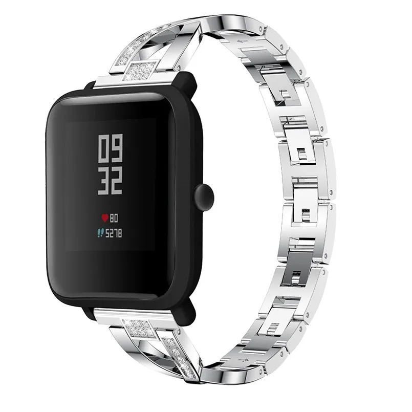 Сменный металлический ремешок для часов Xiaomi Huami Amazfit Bip Youth Watch 3B10|Смарт-аксессуары|