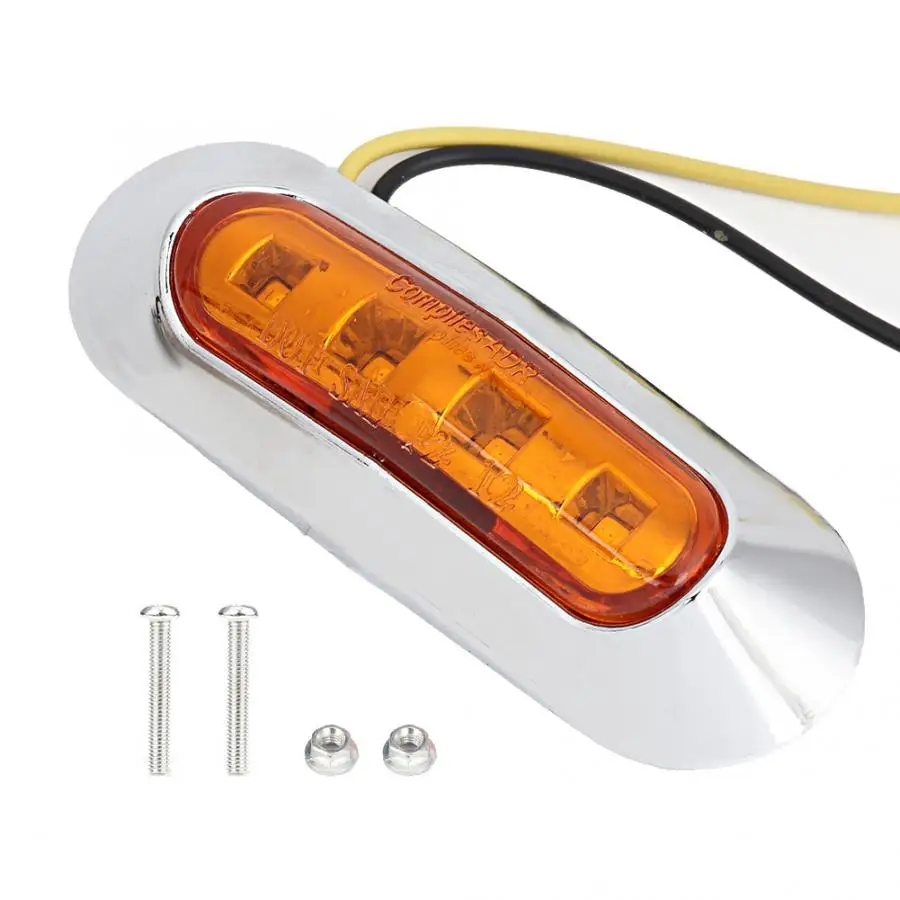4LED универсальная Водонепроницаемая боковая маркер световая сигнальная лампа