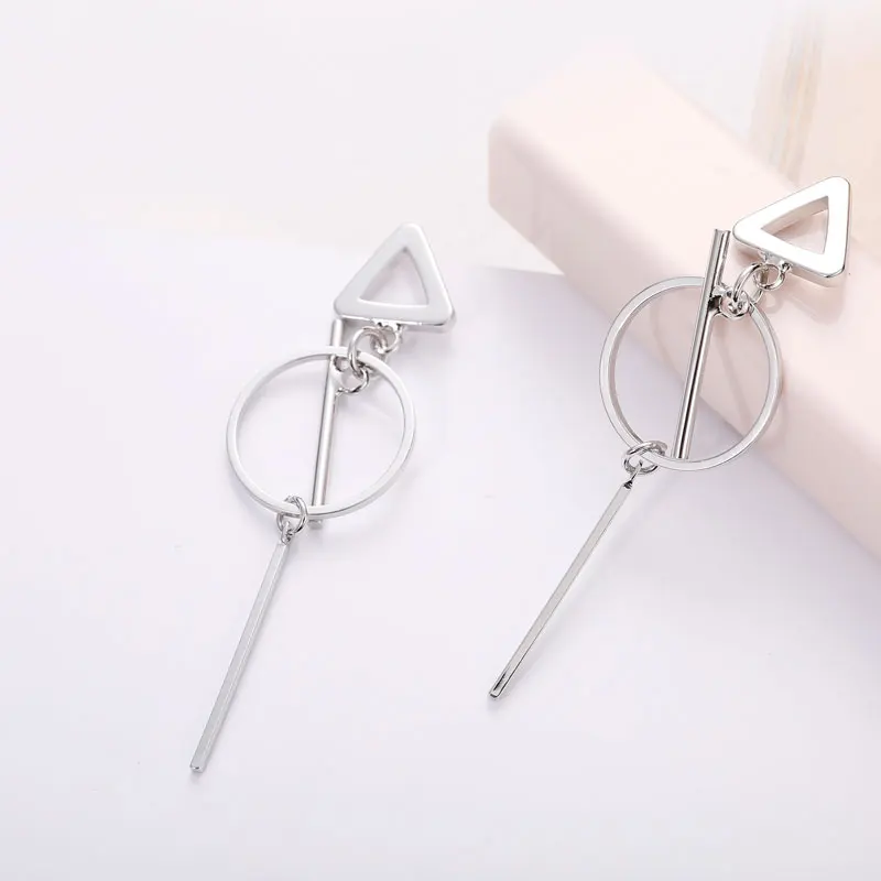Женские Геометрические прямоугольные серьги-подвески Manxiuni из продолговатого
