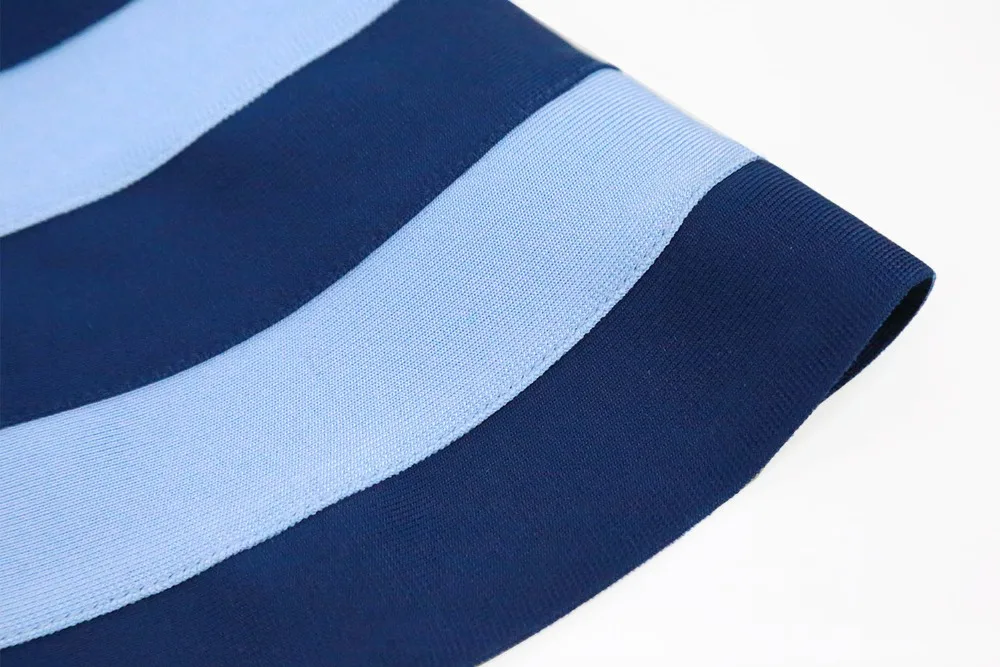 Новое поступление женские синий без рукавов с открытыми плечами в полоску