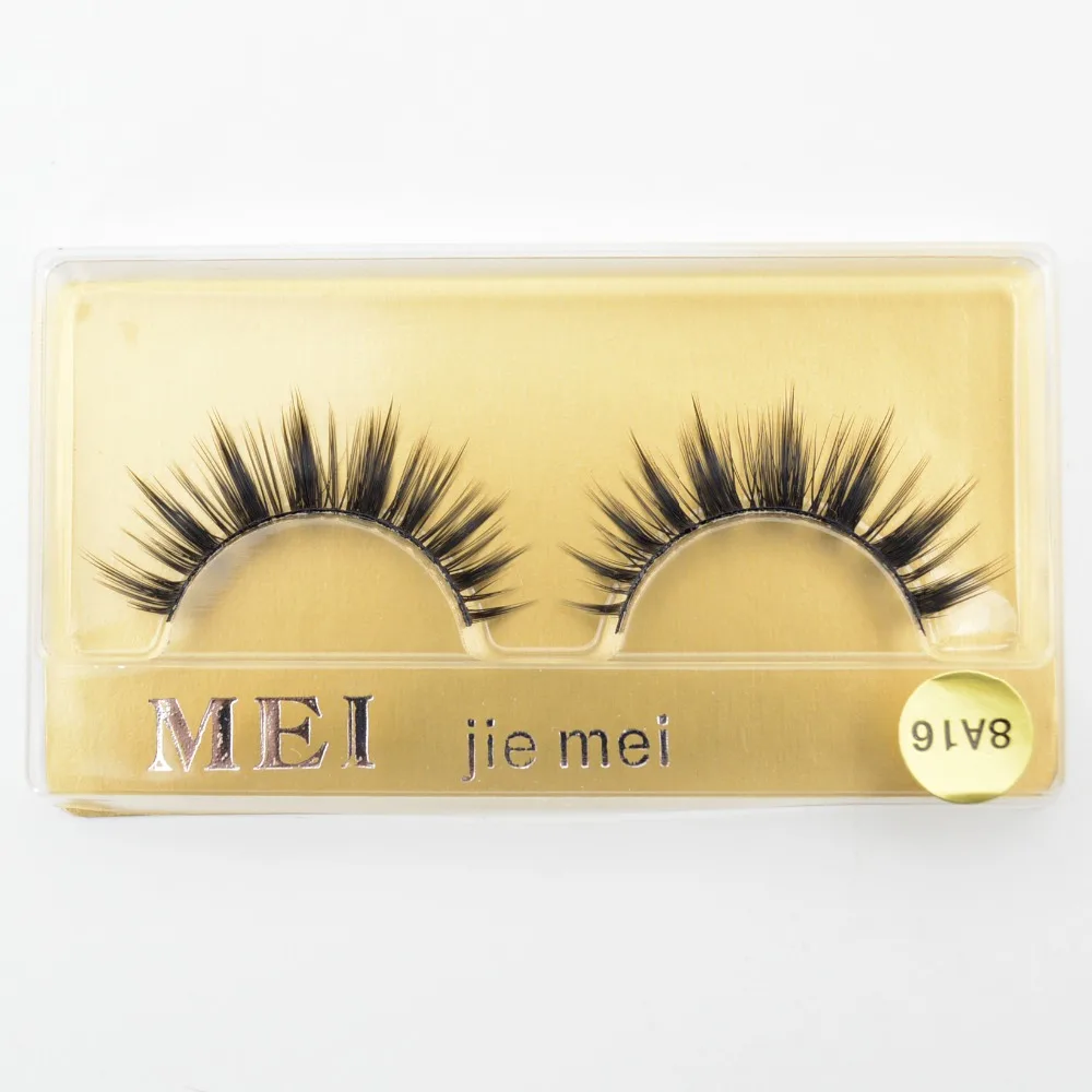 Сверхъестественные ресницы ручной работы накладные 3D полосы норки толстые