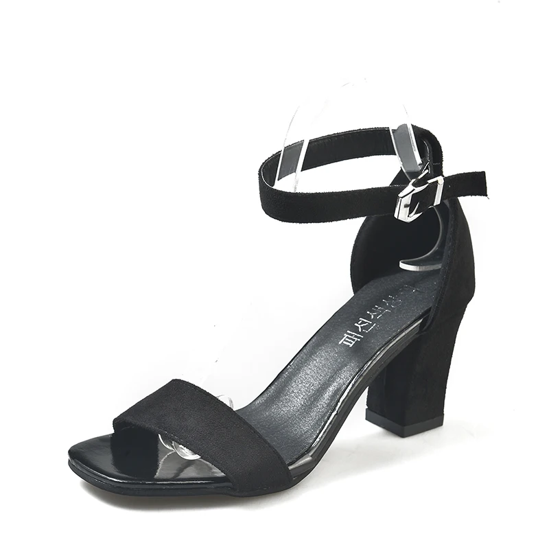 Женская обувь 2019 г. летние женские сандалии на высоком каблуке с ремешком