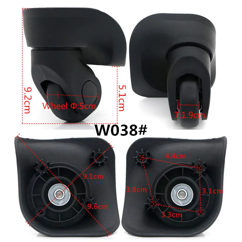 Сменные колесики для багажа ремонтные чемоданов на колесиках сменные колеса W038
