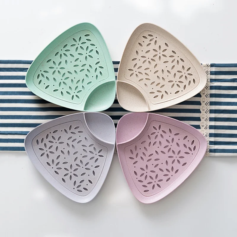 Вареники суши Тарелка Для Еды Кухня Пшеничная солома блюдо для еды посуда поднос