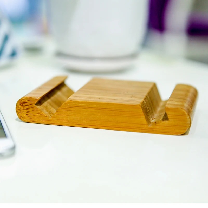 Бамбуковая подставка держатель стыковки легкий сотовый телефон Рабочий стол