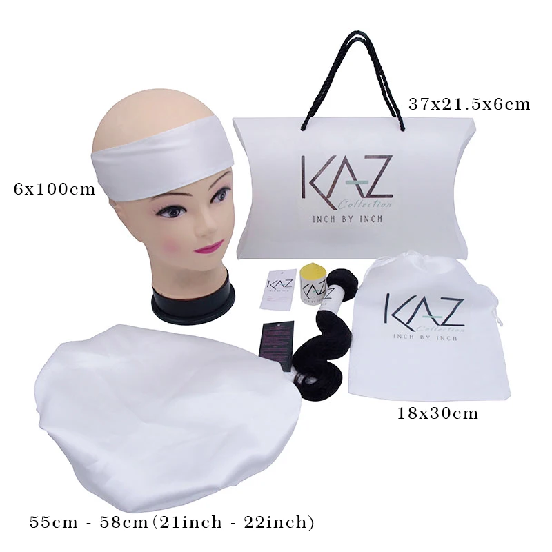 

Custom LOGO Hair Extension Bundles Packaging Sets Human Virgin Hair Adhesive Wrap Hang Tags Bonnets Satin Package Bags Box Suit