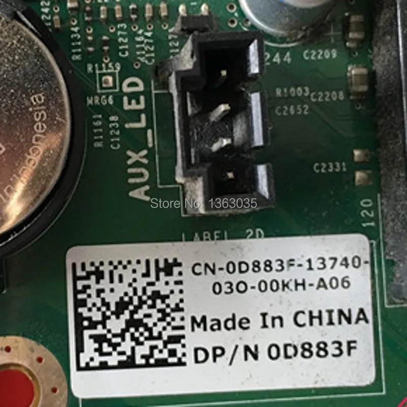 0D883F D883F CN Серверная материнская плата для точности T5500 (только плата)