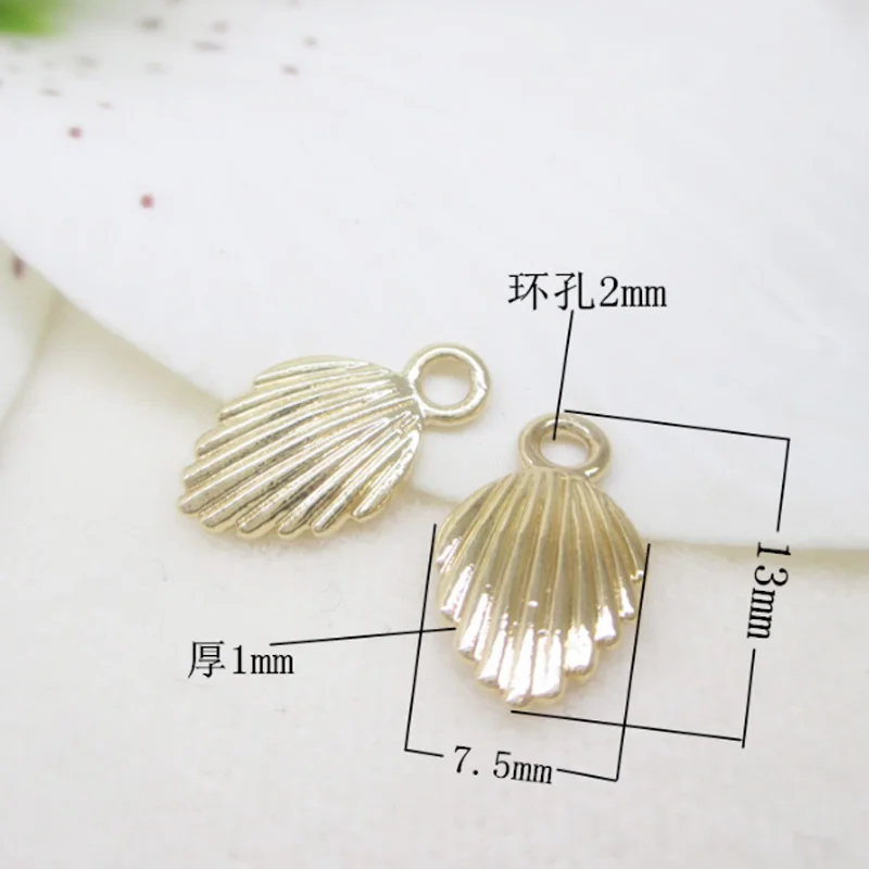K цвет золотистый гравированный Подвеска из морской раковины медный корпус