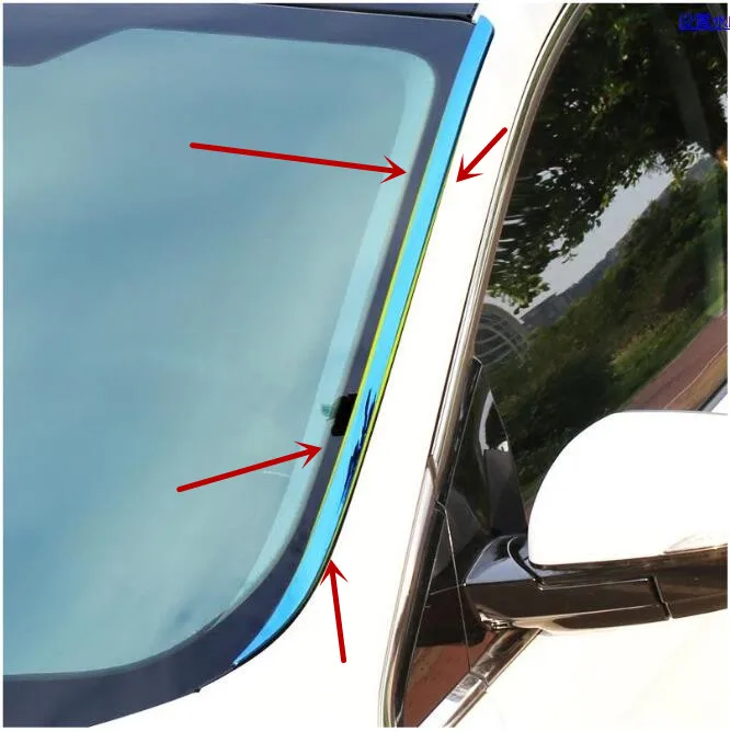 Нержавеющая сталь переднее окно лобовое стекло декорированные молдинги для Ford