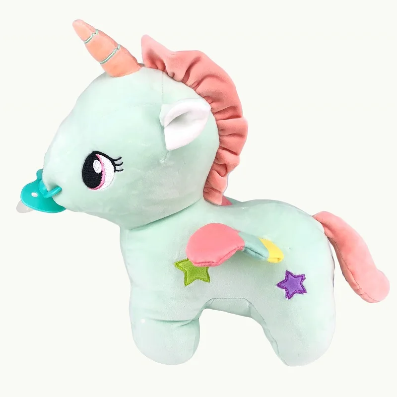 

Abdl Silicone Feeding Adult Pacifier Cute Unicorn Plush Doll Ddlg Baby Girl Cartoon Unisex Sexy Pacifier Little Daddy Girl 30MM