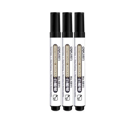 Black-3pcs 10 шт./кор. для кулинарно-деликатесной продукции 6811 доски Доска для письма маркерами ручка и плавность линий легко стирать цвет: черный, Синий Красный 3 вида цветов - Цвет: Black-3pcs