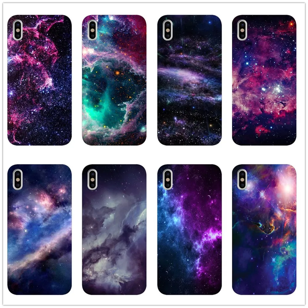 Interstellar фиолетовый Космическая Звезда окрашенный телефон Мягкий чехол для iPhone 8 7 6