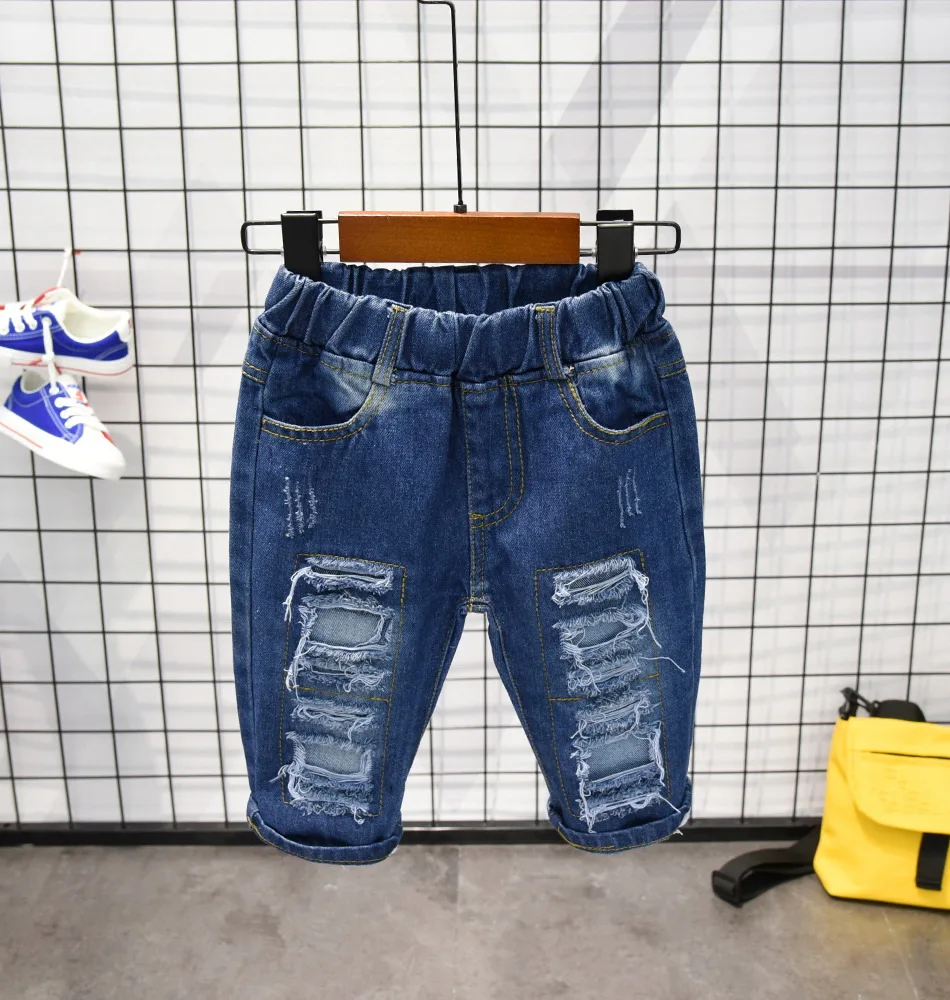 

Джинсовые шорты для мальчиков 2-7 лет, с дырками