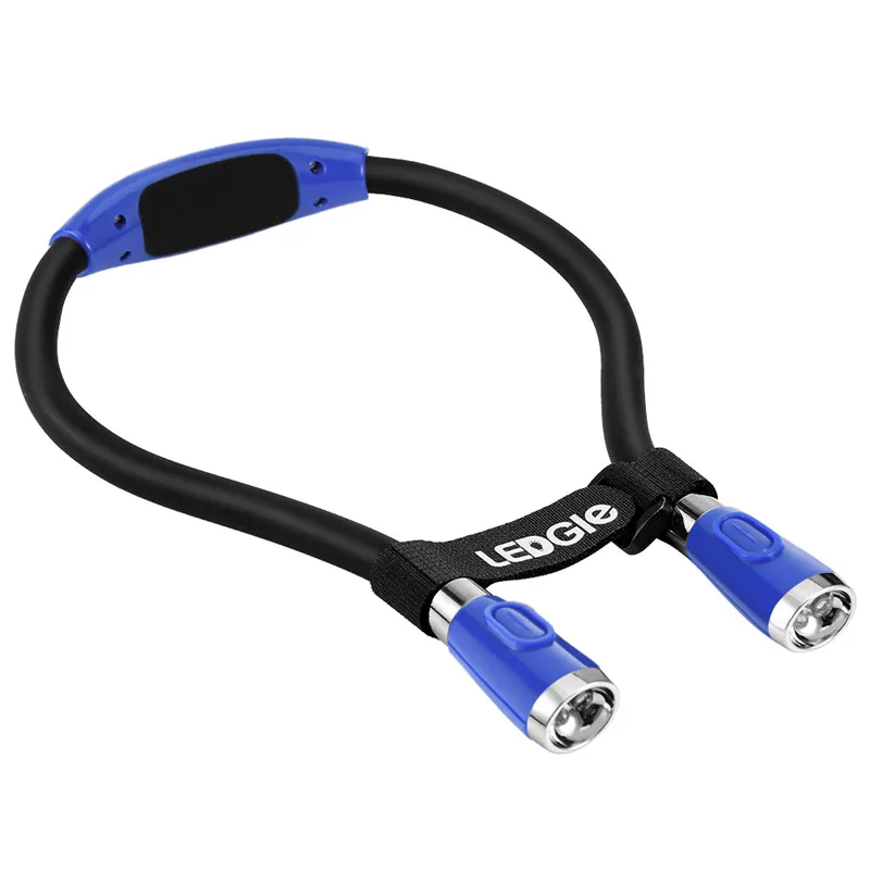 Classic Blue USB Перезаряжаемый светильник для чтения, Свободный Фонарь, высокое качество, шея, книга, лампа, шея, фонарь s, громкая связь, яркий светильник s, батарея, лампы - Испускаемый цвет: Classic Blue