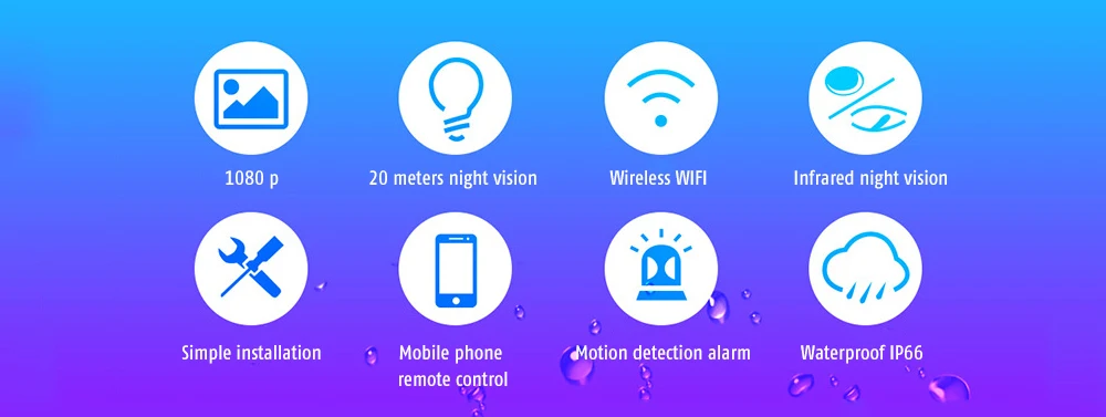 Wanscam K22 1080P WiFi ip-камера, уличная P2P CCTV, охранное наблюдение, 2.0MP инфракрасная IP66 водонепроницаемая камера, поддержка TF SD карты