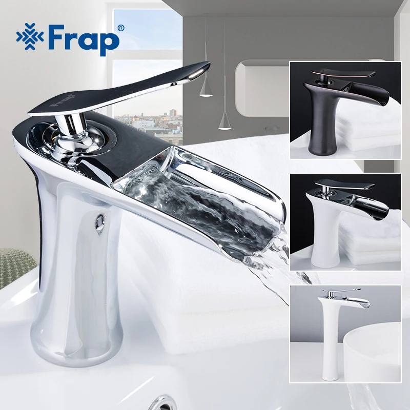 Новый смеситель для раковины Frap водопад ванной комнаты с одной ручкой ванны