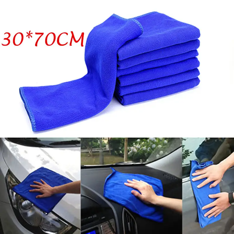 

1PCS/ 6 PCS Absorbent Wash Cloth Car Auto Care Microfiber Cleaning Towels 30*70CM